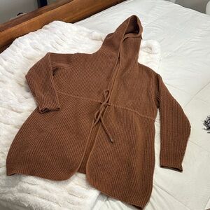 Cozy Brown Hooded Sweater